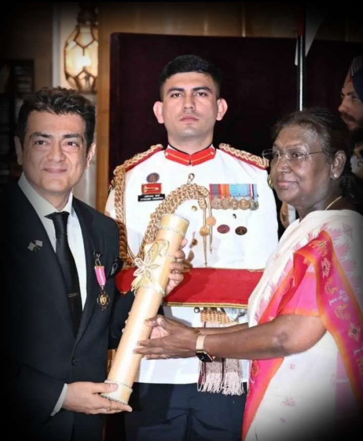 Superstar Ajith Kumar Received Padma Bhushan From The President of India