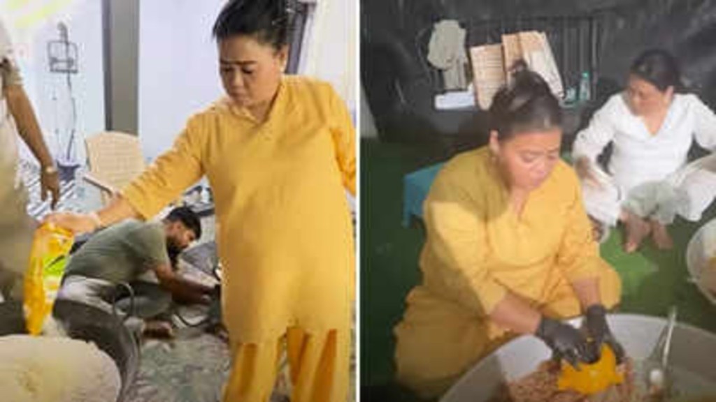 Bharti Singh And Harsh Limbachia Made 1001 Laddus And A Large Modak In Just 12 Hours With Their Staff For Ganesh&nbsp;Chaturthi