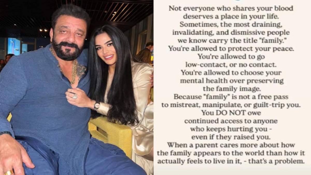 ‘Not Every Person Related By Blood Is Your Family’, Trishala Dutt Shared A Cryptic Post On Social Media