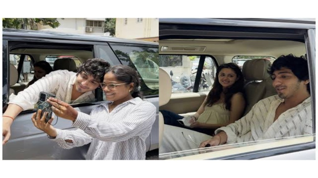 चलती कार में बाइक सवार फैन के साथ सेल्फी लेते हुए अहान पांडे का वायरल वीडियो, फैन्स का दिल जीत रहा&nbsp;है