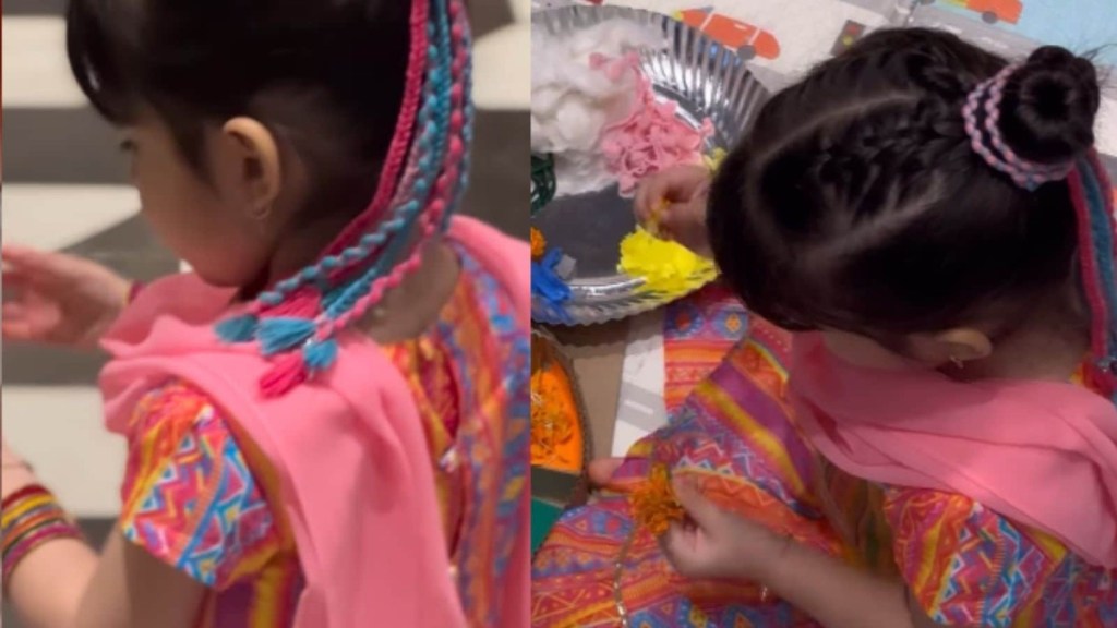 Bipasha Basu’s Daughter Devi Wins Hearts With Her Navratri Celebration Dressed In A Cute Lehenga At Dandiya&nbsp;Night