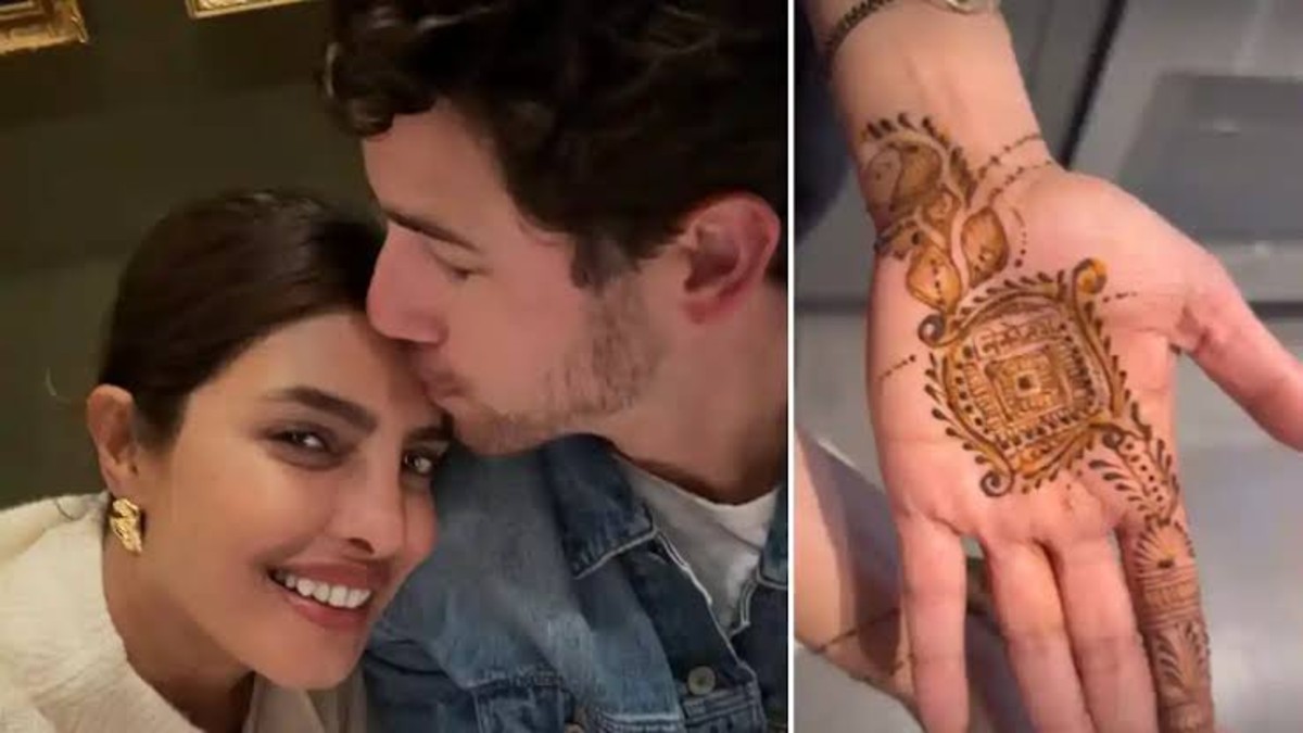 Priyanka Chopra Shared Her Karva Chauth Preparation Pictures Mehndi On Her Hands Along With Malti