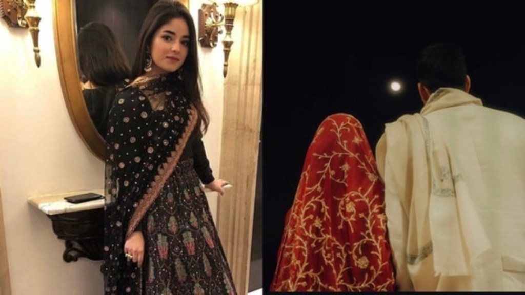 “Dangal” Actress Zaira Wasim Ties the Knot In An Intimate Ceremony, Shares First Glimpse of Her&nbsp;Wedding