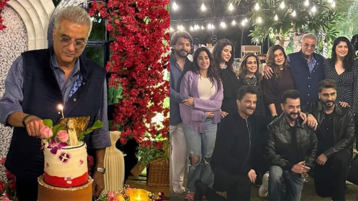 Arjun Kapoor, Janhvi , Shikhar Pahariya, Anshula, and the Entire Kapoor Family Come Together for a Grand Celebration