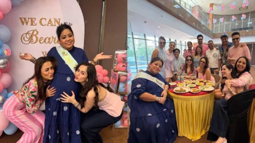 Tejasswi, Jannat, Jasmin & Others Surptised Bharti Singh With A Grand Baby Shower on ‘Laughter Chefs 3’&nbsp;Sets