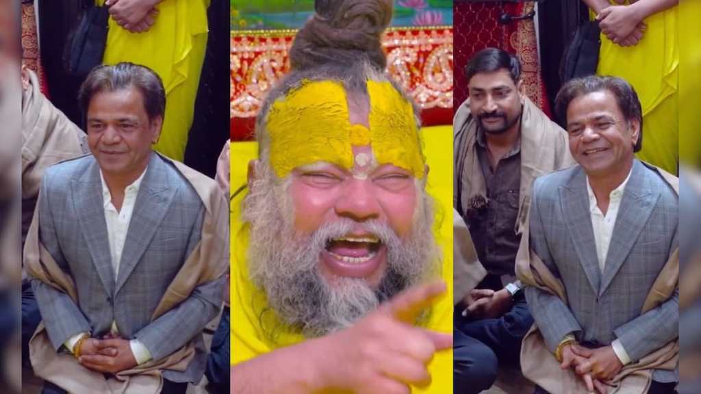 Rajpal Yadav Seeks Blessings From Premanand Ji Maharaj in Vrindavan, His Humorous Interaction Leaves Everyone&nbsp;Smiling