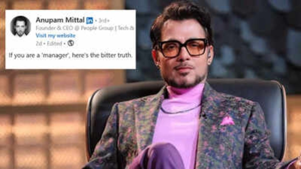 “Middle Managers Are at Risk, Not Coders,” Shark Tank India Judge Anupam Mittal’s AI Warning Goes&nbsp;Viral