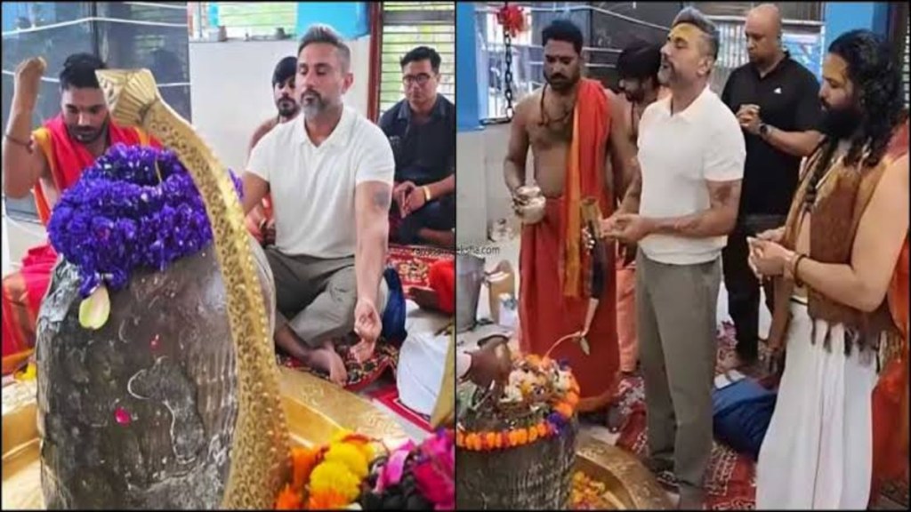 Yo Yo Honey Singh Seen Immersed In Spirituality Seen Doing Rudrabhihsek At Neeleshwar Mahadev in&nbsp;Haridwar